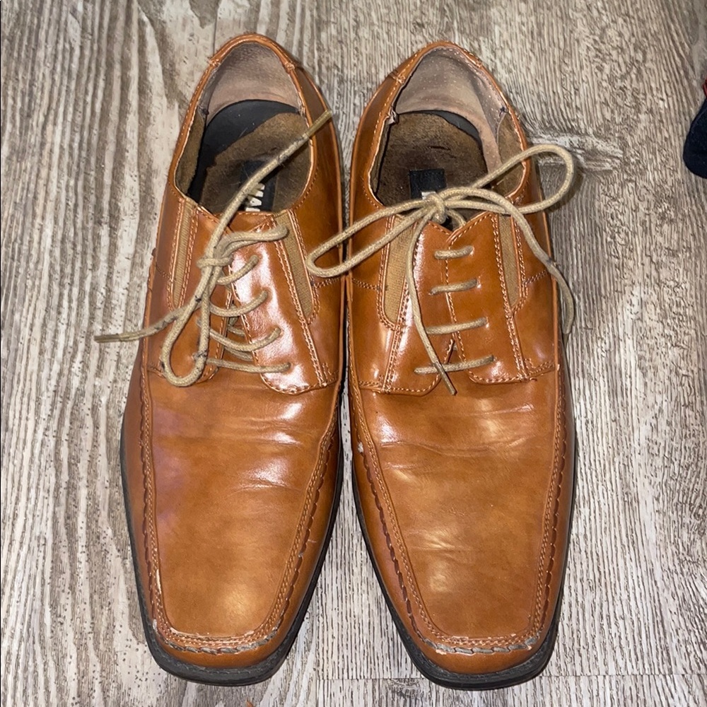 Men's Tan Leather Dress Shoes